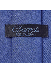 blaue Seidekrawatte von Charvet