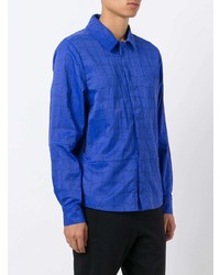 blaue Shirtjacke mit Karomuster von The North Face