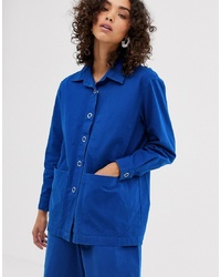 blaue Shirtjacke von Lf Markey