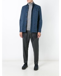 blaue Shirtjacke von Schnaydermans