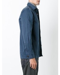 blaue Shirtjacke von Schnaydermans