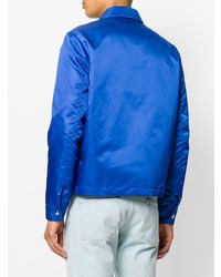 blaue Shirtjacke von AMI Alexandre Mattiussi