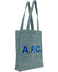 blaue Shopper Tasche aus Jeans von A.P.C.