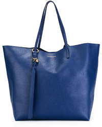 blaue Shopper Tasche aus Leder von Alexander McQueen