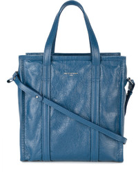 blaue Shopper Tasche aus Leder von Balenciaga