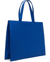 blaue Shopper Tasche aus Leder von At.Kollektive