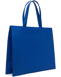 blaue Shopper Tasche aus Leder von At.Kollektive
