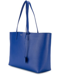 blaue Shopper Tasche aus Leder von Saint Laurent