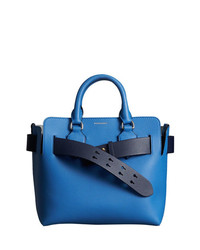 blaue Shopper Tasche aus Leder von Burberry