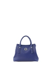 blaue Shopper Tasche aus Leder von COLLEZIONE ALESSANDRO