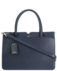 blaue Shopper Tasche aus Leder von DKNY