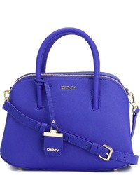 blaue Shopper Tasche aus Leder von DKNY