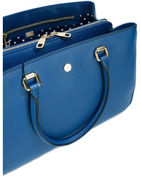 blaue Shopper Tasche aus Leder von Dolce & Gabbana