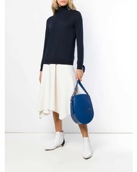 blaue Shopper Tasche aus Leder von Tl-180