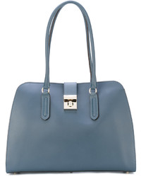 blaue Shopper Tasche aus Leder von Furla