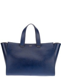 blaue Shopper Tasche aus Leder von Giorgio Armani