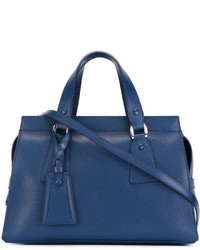 blaue Shopper Tasche aus Leder von Giorgio Armani