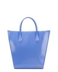 blaue Shopper Tasche aus Leder von Jacquemus