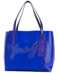 blaue Shopper Tasche aus Leder von Jimmy Choo