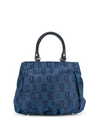 blaue Shopper Tasche aus Leder von John Galliano