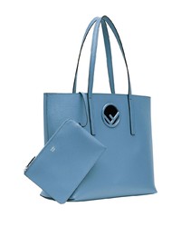 blaue Shopper Tasche aus Leder von Fendi