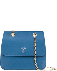blaue Shopper Tasche aus Leder von MARK CROSS