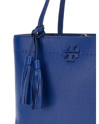 blaue Shopper Tasche aus Leder von Tory Burch