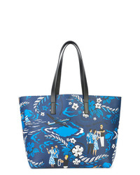 blaue Shopper Tasche aus Leder von Michael Kors Collection