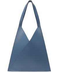 blaue Shopper Tasche aus Leder von MM6 MAISON MARGIELA