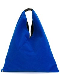 blaue Shopper Tasche aus Leder von MM6 MAISON MARGIELA