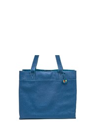 blaue Shopper Tasche aus Leder von Mywalit