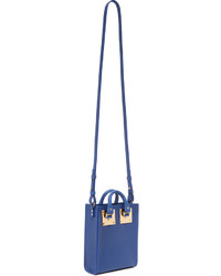 blaue Shopper Tasche aus Leder von Sophie Hulme