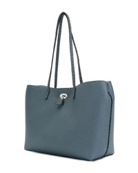 blaue Shopper Tasche aus Leder von Fendi