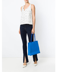blaue Shopper Tasche aus Leder von Sarah Chofakian