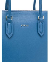 blaue Shopper Tasche aus Leder von Furla