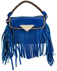 blaue Shopper Tasche aus Leder von Sara Battaglia