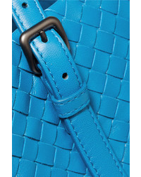 blaue Shopper Tasche aus Leder von Bottega Veneta