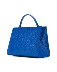 blaue Shopper Tasche aus Leder von Zilla