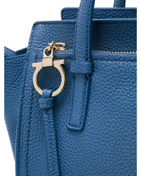 blaue Shopper Tasche aus Leder von Salvatore Ferragamo