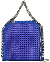 blaue Shopper Tasche aus Leder von Stella McCartney