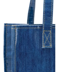 blaue Shopper Tasche aus Leder von Shrimps