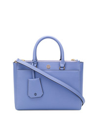 blaue Shopper Tasche aus Leder von Tory Burch
