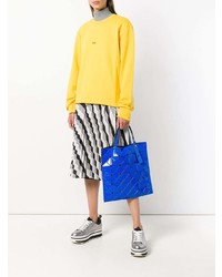 blaue Shopper Tasche aus Leder von Bao Bao Issey Miyake