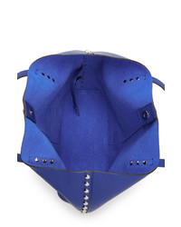 blaue Shopper Tasche aus Leder von Rebecca Minkoff
