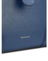blaue Shopper Tasche aus Leder von Senreve