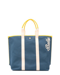 blaue Shopper Tasche aus Segeltuch von Bally