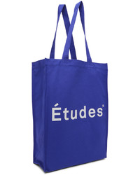 blaue Shopper Tasche aus Segeltuch von Études