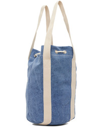blaue Shopper Tasche aus Segeltuch von A.P.C.
