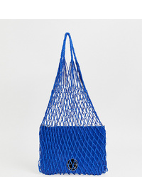 blaue Shopper Tasche aus Segeltuch von Hill & Friends