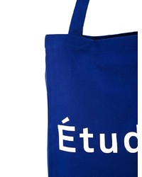 blaue Shopper Tasche aus Segeltuch von Études